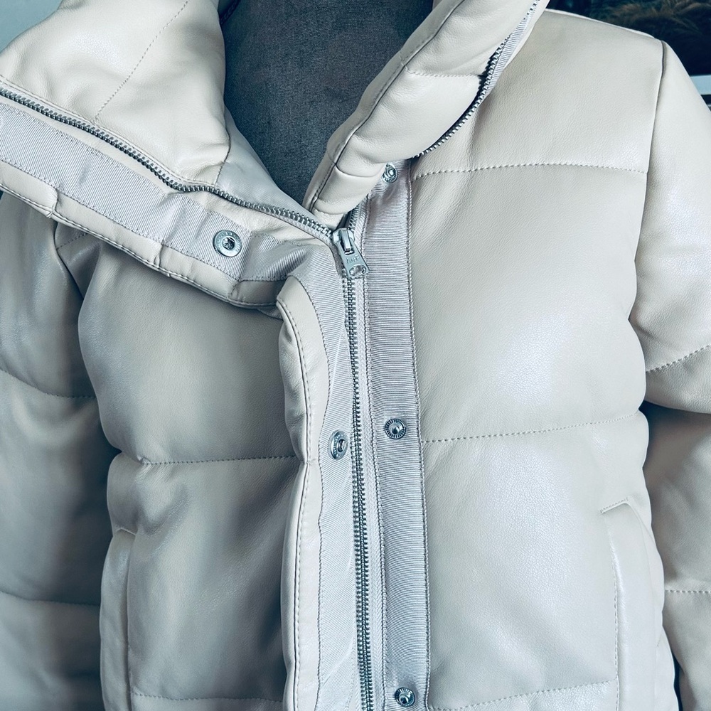 Abercrombie & Fitch Beige Puffer Jacket - Picture 3 of 10